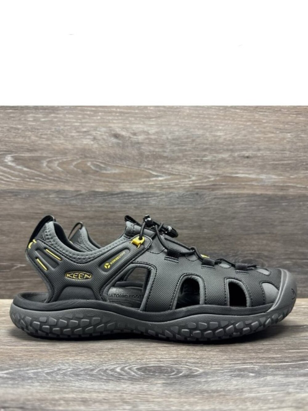 New KEEN Solr Fisherman 1022246 Mens Black Canvas Sport Sandals  Sz13